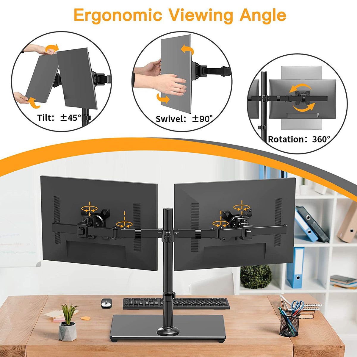 Dual Monitor Stand For 17 To 32 Screens – ErGear