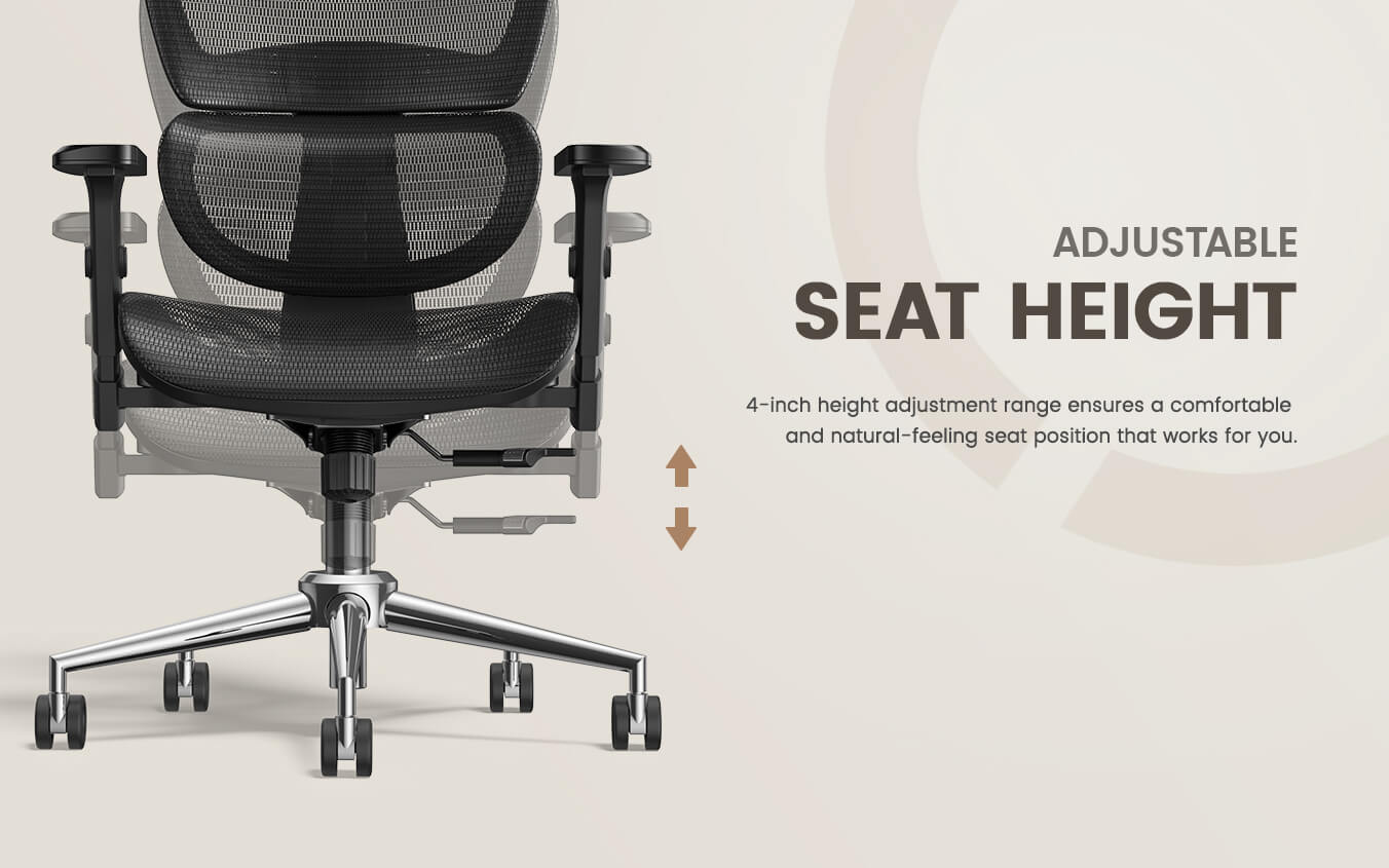 Ergonomic Chair With Adaptive Lumbar Support – ErGear